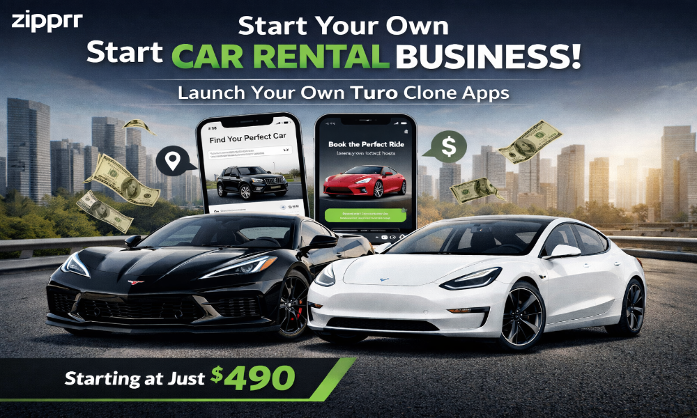 Start Your Own Car Rental Business with a Turo Clone from Zipprr!