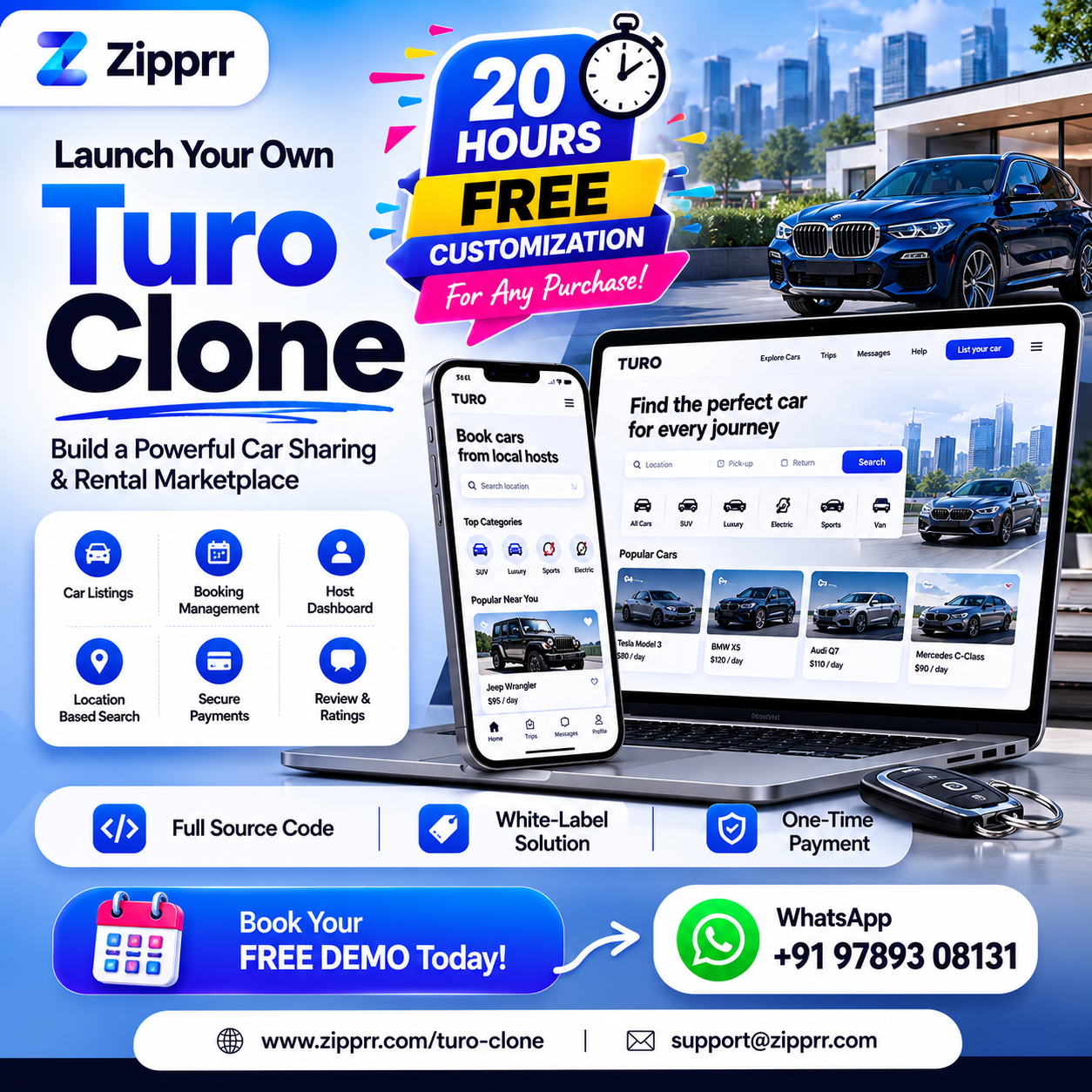 BUILD YOUR OWN CAR RENTAL MARKETPLACE — LIKE TURO!